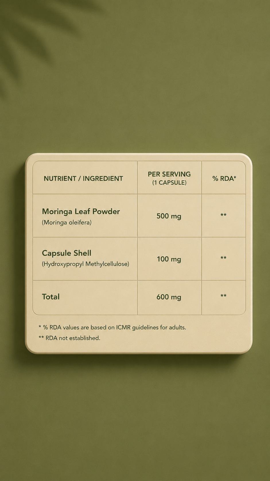 Moringa Capsules