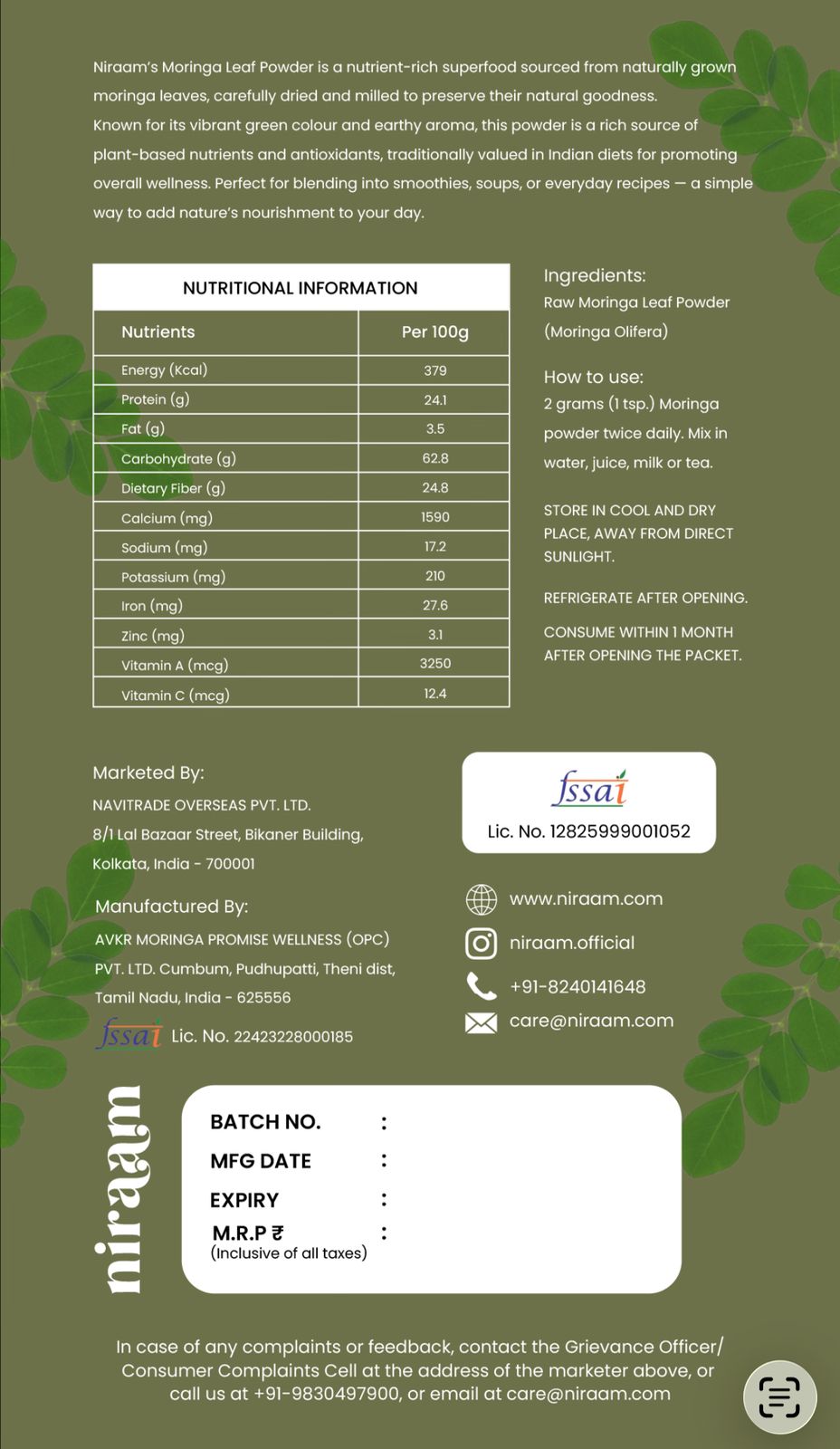 Moringa Powder